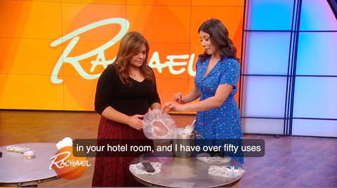 Rachael Ray Show - 4 Unexpected uses for a hotel shower cap!