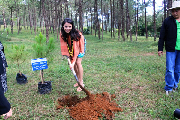 Planting trees in the Philippines 