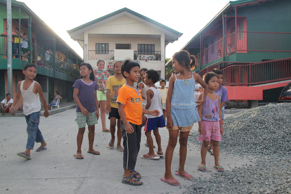 Rebuilt slum-site