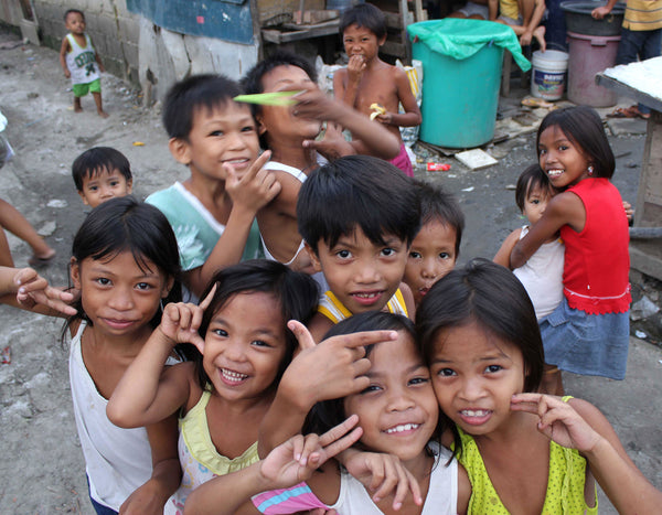 Rebuilt slum-site