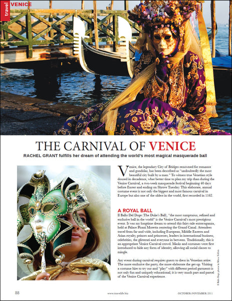 Travelife, Carnival of Venice
