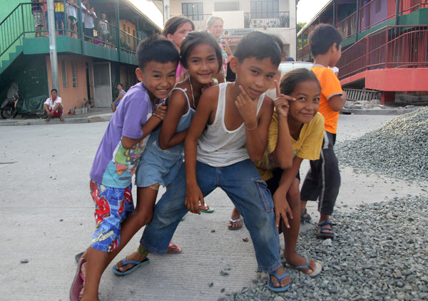 Rebuilt slum-site